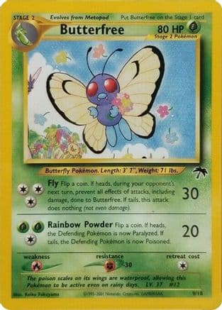 Butterfree — Southern Islands Pokémon TCG card by Keiko Fukuyama