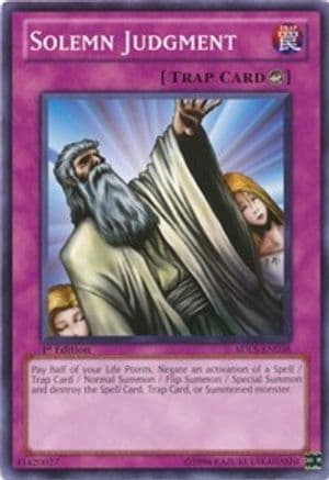 Solemn Judgment — Yu-Gi-Oh! card