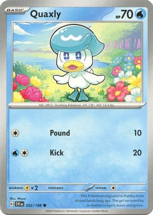 Quaxly — SV01: Scarlet & Violet Base Set Pokémon TCG card by Mizue