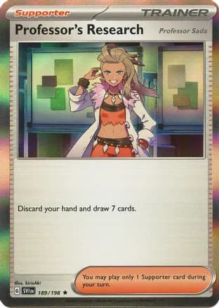 Professor's Research [Professor Sada] - 189/198 — SV01: Scarlet & Violet Base Set