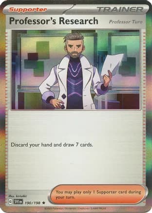 Professor's Research [Professor Turo] - 190/198 — SV01: Scarlet & Violet Base Set