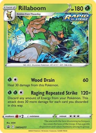 Rillaboom - SWSH277 — SWSH: Sword & Shield Promo Cards Pokémon TCG card by DOM