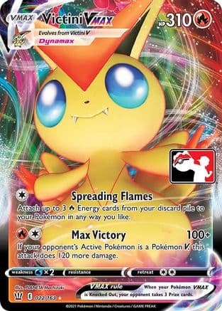 Victini VMAX - 022/163 — Prize Pack Series Cards