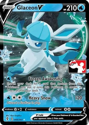 Glaceon V - 040/203 — Prize Pack Series Cards Pokémon TCG card by 5ban Graphics