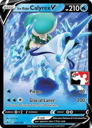 Ice Rider Calyrex V - 045/198 — Prize Pack Series Cards Pokémon TCG card by D.A.G Inc.