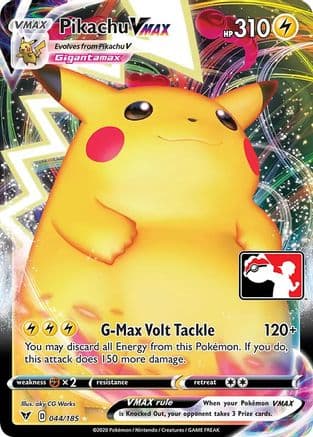 Pikachu VMAX - 044/185 — Prize Pack Series Cards Pokémon TCG card by aky CG Works