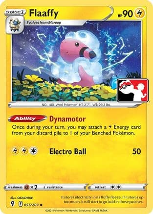 Flaaffy - 055/203 — Prize Pack Series Cards Pokémon TCG card by OKACHEKE