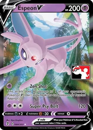 Espeon V - 064/203 — Prize Pack Series Cards Pokémon TCG card by 5ban Graphics