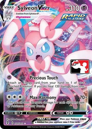 Sylveon VMAX - 075/203 — Prize Pack Series Cards Pokémon TCG card by Ryota Murayama
