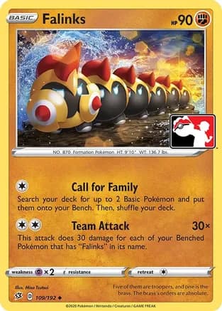 Falinks - 109/192 — Prize Pack Series Cards Pokémon TCG card by Misa Tsutsui