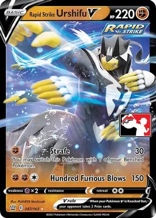 Rapid Strike Urshifu V - 087/163 — Prize Pack Series Cards Pokémon TCG card by PLANETA Mochizuki