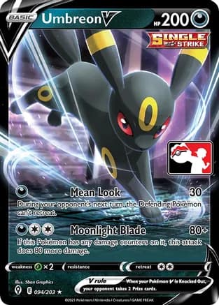 Umbreon V - 094/203 — Prize Pack Series Cards Pokémon TCG card by 5ban Graphics