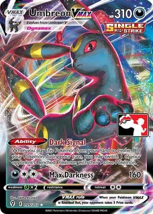 Umbreon VMAX - 095/203 — Prize Pack Series Cards Pokémon TCG card by AKIRA EGAWA