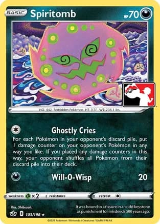 Spiritomb - 103/198 — Prize Pack Series Cards Pokémon TCG card by Shibuzoh.