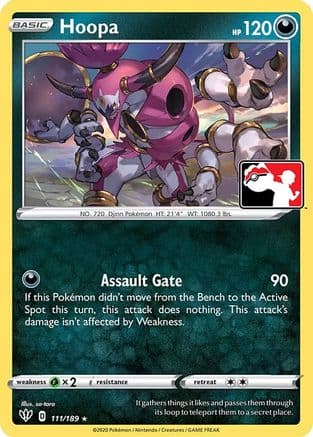 Hoopa - 111/189 — Prize Pack Series Cards Pokémon TCG card by so-taro