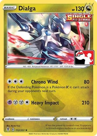 Dialga - 112/203 — Prize Pack Series Cards Pokémon TCG card by Ryuta Fuse