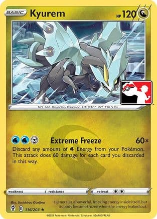 Kyurem - 116/203 — Prize Pack Series Cards Pokémon TCG card by Souichirou Gunjima