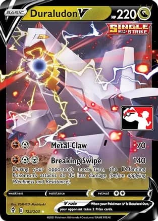 Duraludon V - 122/203 — Prize Pack Series Cards Pokémon TCG card by PLANETA Mochizuki
