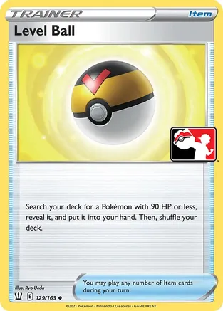 Level Ball - 129/163 — Prize Pack Series Cards Pokémon TCG card by Ryo Ueda