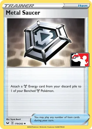 Metal Saucer - 170/202 — Prize Pack Series Cards Pokémon TCG card by Toyste Beach