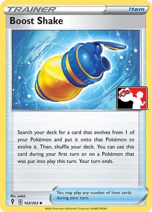 Boost Shake - 142/203 — Prize Pack Series Cards Pokémon TCG card by sadaji
