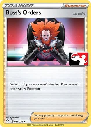 Boss's Orders [Lysandre] - 058/072 — Prize Pack Series Cards Pokémon TCG card by Ryuta Fuse