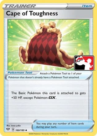Cape of Toughness - 160/189 — Prize Pack Series Cards Pokémon TCG card by inose yukie