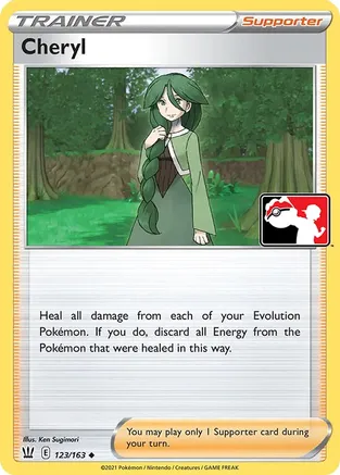 Cheryl - 123/163 — Prize Pack Series Cards Pokémon TCG card by Ken Sugimori