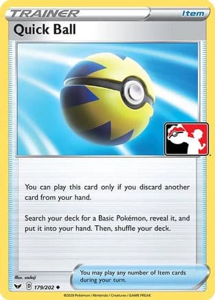 Quick Ball - 179/202 — Prize Pack Series Cards