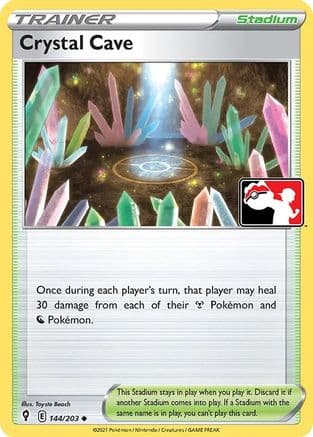 Crystal Cave - 144/203 — Prize Pack Series Cards Pokémon TCG card by Toyste Beach
