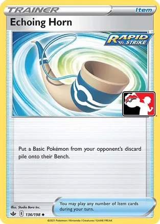 Echoing Horn - 136/198 — Prize Pack Series Cards Pokémon TCG card by Studio Bora Inc.