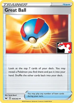 Great Ball - 164/202 — Prize Pack Series Cards Pokémon TCG card by Toyste Beach