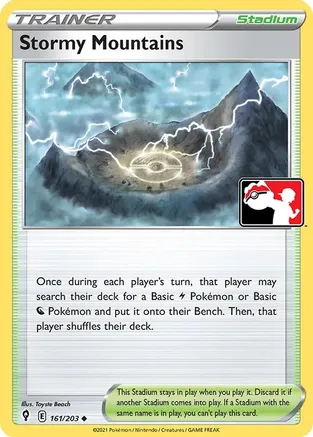 Stormy Mountains - 161/203 — Prize Pack Series Cards