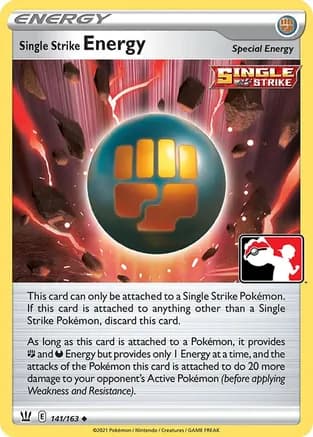 Single Strike Energy - 141/163 — Prize Pack Series Cards