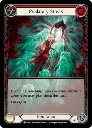 Predatory Streak (Red) - LGS122 — Flesh and Blood: Promo Cards