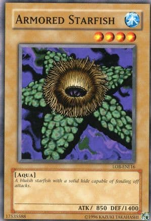 Armored Starfish — Legend of Blue Eyes White Dragon (Worldwide English) Yu-Gi-Oh! card by KAZUKI TAKAHASHI