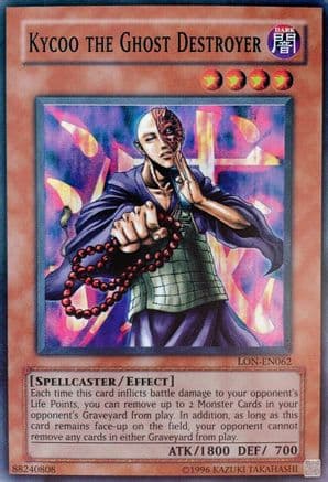 Kycoo the Ghost Destroyer — Labyrinth of Nightmare (Worldwide English) Yu-Gi-Oh! card by KAZUKI TAKAHASHI