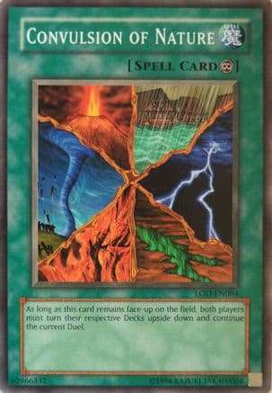 Convulsion of Nature — Legacy of Darkness (Worldwide English) Yu-Gi-Oh! card by KAZUKI TAKAHASHI