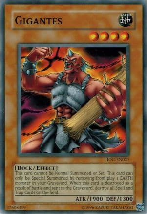 Gigantes — Invasion of Chaos (Worldwide English) Yu-Gi-Oh! card by KAZUKI TAKAHASHI