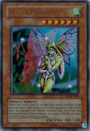 Insect Princess — Invasion of Chaos (Worldwide English) Yu-Gi-Oh! card by KAZUKI TAKAHASHI