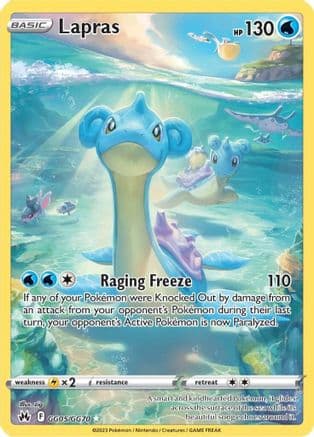 Lapras — Crown Zenith: Galarian Gallery Pokémon TCG card by zig