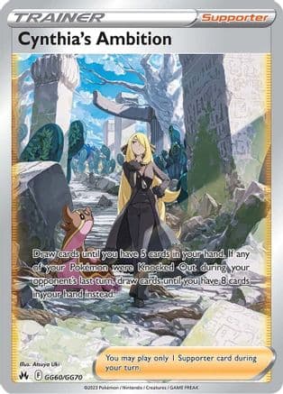 Cynthia's Ambition — Crown Zenith: Galarian Gallery Pokémon TCG card by Atsuya Uki