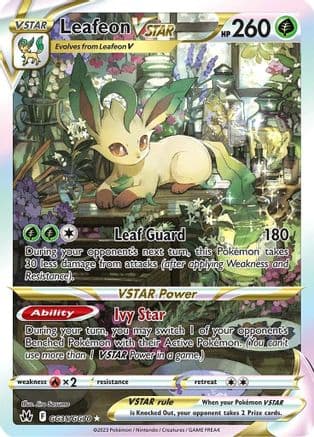 Leafeon VSTAR — Crown Zenith: Galarian Gallery