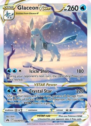 Glaceon VSTAR — Crown Zenith: Galarian Gallery