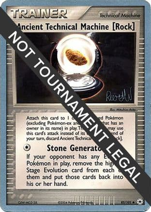 Ancient Technical Machine [Rock] - 2004 (Reed Weichler) — World Championship Decks Pokémon TCG card by Ryo Ueda