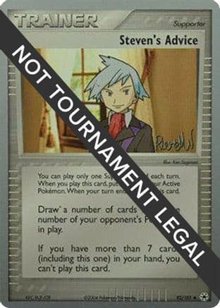 Steven's Advice - 2004 (Reed Weichler) — World Championship Decks Pokémon TCG card by Reed Weichler