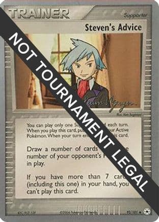 Steven's Advice - 2004 (Kevin Nguyen) — World Championship Decks Pokémon TCG card by Kevin Nguyen