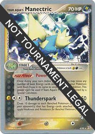 Team Aqua's Manectric - 2004 (Chris Fulop) — World Championship Decks Pokémon TCG card by Chris Fulop