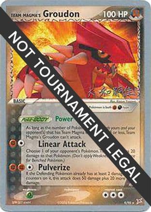 Team Magma's Groudon - 2004 (Tsuguyoshi Yamato) — World Championship Decks Pokémon TCG card by Tsuguyoshi Yamato