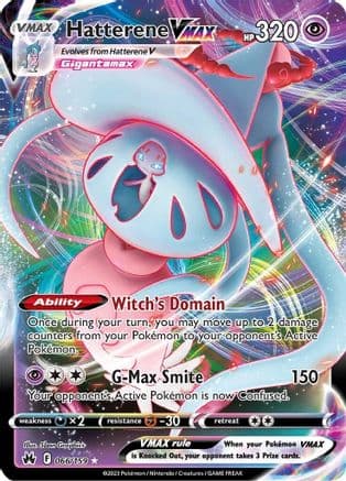 Hatterene VMAX — SWSH: Crown Zenith Pokémon TCG card by 5ban Graphics